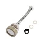 Аэратор ZEIN, с регулировкой потока, на гибком шланге,190мм, 3 режима, пластик, белый - фото 807861438