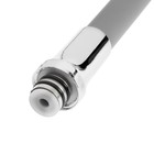 Излив для смесителя ZEIN, 3/4", гибкий, силикон, нержавеющая сталь, 50 см, сетка пластик, серый - Фото 6