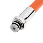 Излив для смесителя ZEIN, 3/4", гибкий, силикон, нержавеющая сталь,50 см, сетка пластик, оранжевый - Фото 6