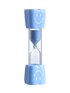 Песочные часы "Смайл" на 3 минуты, 9 х 2.3 см, голубые - Фото 3