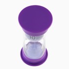Часы песочные Happy time, на 10 минут, 12×5.5 см, сиреневые - Фото 2