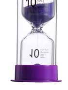 Часы песочные Happy time, на 10 минут, 12×5.5 см, сиреневые - Фото 4