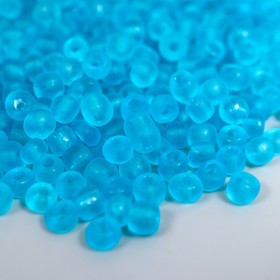 

Бисер стекло 6/0 "Матовый полупрозрачный. Голубой" 30 гр
