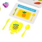 Развивающий набор «Цветные тарелочки», фрукты, овощи, набор посуды - Фото 2