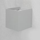 Светильник светодиодный настенный, 6 Вт, 450 Лм, 3000К, IP54, 220 В, металлический корпус, серый, свечение тёплое белое - Фото 6