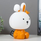 Настольная лампа "Зайка в короне" Е14 3Вт оранжевый 16х13х19 см RISALUX - фото 38939756