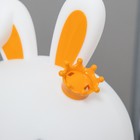 Настольная лампа "Зайка в короне" Е14 3Вт оранжевый 16х13х19 см RISALUX - фото 38939759