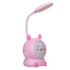 Настольная лампа "Ушастик" LED 1,2 Вт USB 9х9х20 см МИКС RISALUX 7795393 - фото 14053689