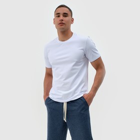 Футболка мужская MINAKU REGULAR FIT: цвет белый, р-р 52 7980920