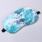 Маска для сна с гелевым вкладышем «Море», 19 × 10 см, резинка одинарная, цвет голубой - фото 10288758