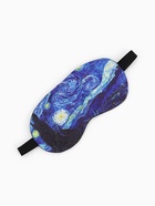 Маска для сна с гелевым вкладышем «Ван Гог», 19×10 см, резинка одинарная, синяя - Фото 3