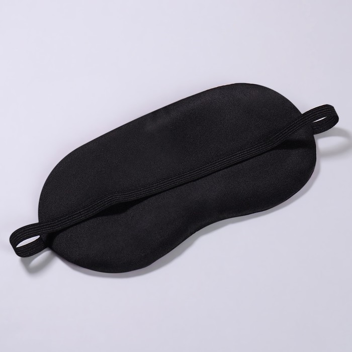 Маска для сна с гелевым вкладышем «Утро», 19 × 10 см, резинка одинарная, цвет чёрный - фото 1911751340