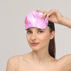 Маска для сна с гелевым вкладышем «Шёлк», 19 × 10 см, резинка одинарная, цвет розовый - Фото 2