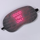 Маска для сна с гелевым вкладышем «VIBES», 19 × 10 см, резинка одинарная, цвет коричневый - Фото 4