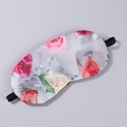 Маска для сна с гелевым вкладышем «Роза», 19 × 10 см, резинка одинарная, цвет серый - Фото 4