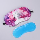 Маска для сна с гелевым вкладышем «Горгона», 19 × 10 см, резинка одинарная, цвет розовый - Фото 3