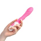 Вибратор со стимуляцией точки G, реалистичной формы, 30 режимов, 20.2×3.5 см, розовый - Фото 5