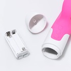 Вибратор с клиторальным стимулятором, 12 режимов, нагрев до 42 градусов, 23.7×7.6 см, розовый - Фото 3