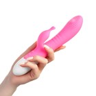 Вибратор с клиторальным стимулятором, 12 режимов, нагрев до 42 градусов, 23.7×7.6 см, розовый - Фото 5