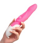 Вибратор стимулятор точки G, 12 режимов, нагрев до 42 градусов, 23.7×7.6 см, розовый - Фото 6