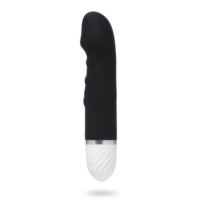 Вибратор со стимуляцией точки G, 17×3.5 см, чёрный