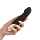 Вибратор со стимуляцией точки G, 17×3.5 см, чёрный - Фото 3