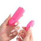 Виброяйцо с пультом управления, 5×2.5 см, розовый - Фото 3