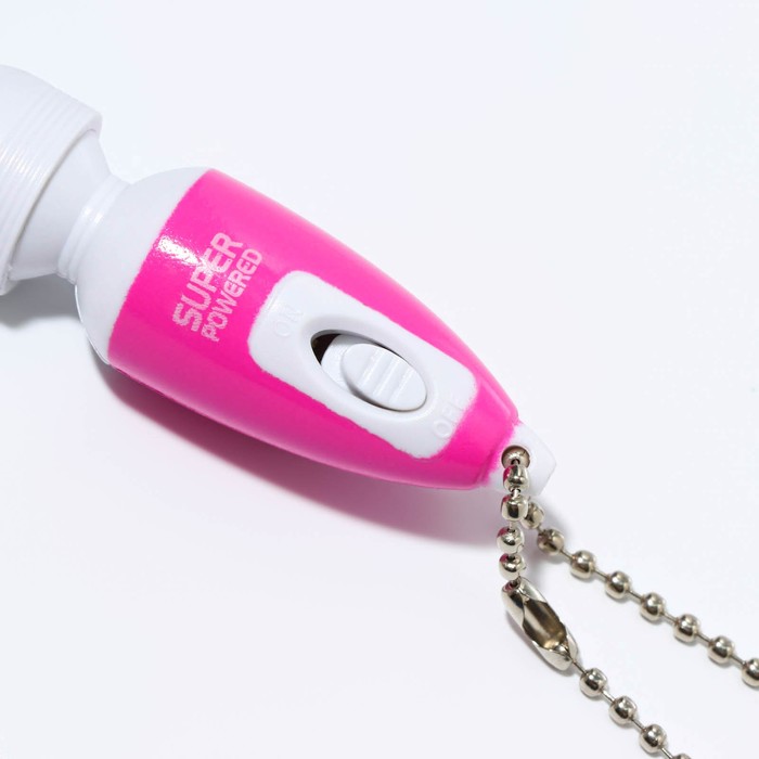 Вибратор-брелок, 5×2.5 см, розовый