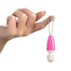 Вибратор-брелок, 5×2.5 см, розовый - Фото 3