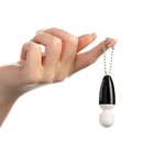 Вибратор-брелок, 5×2.5 см, чёрный - Фото 3