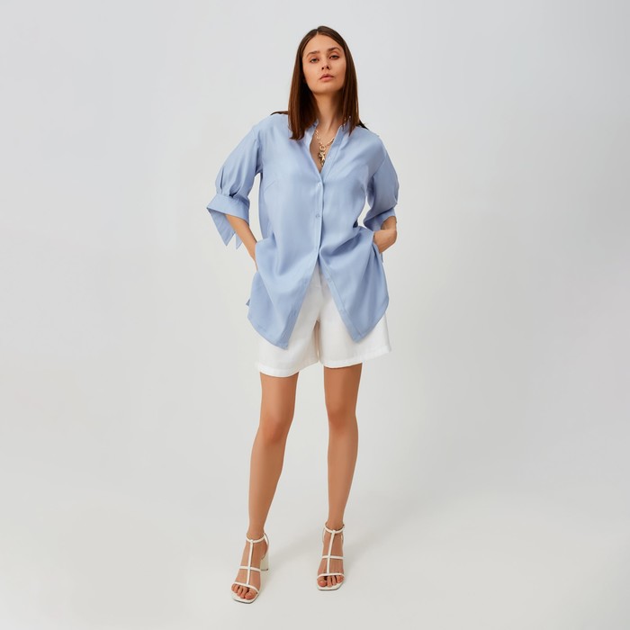 Рубашка женская MINAKU: Casual collection цвет голубой, р-р 52 54703