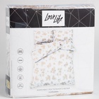 Постельное бельё LoveLife Евро «Шишки» 200х217 см, 225х240 см, 50х70 см-2шт, 100%хлопок, сатин - Фото 7