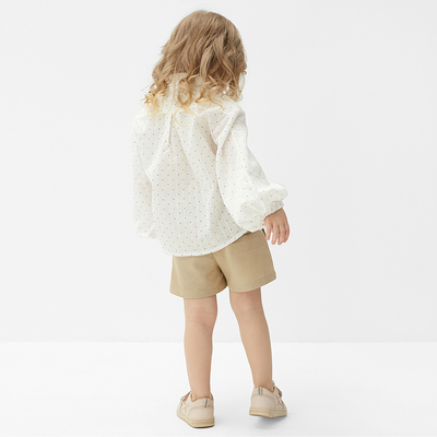 Шорты детские MINAKU: Cotton Collection, бежевые, рост 98 см