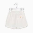 Шорты детские MINAKU: Cotton Collection цвет белый, рост 98 - Фото 7