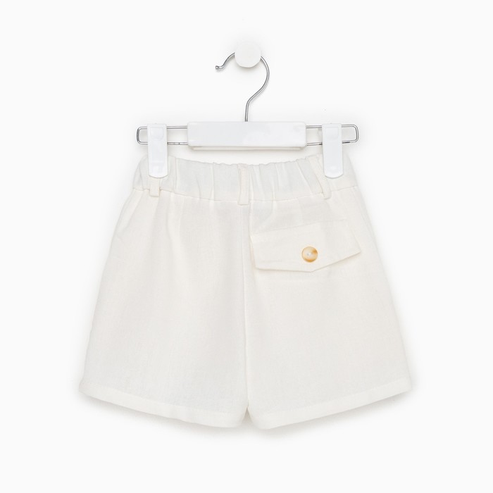 Шорты детские MINAKU: Cotton Collection цвет белый, рост 98 - фото 1907462516