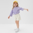 Шорты детские MINAKU: Cotton Collection цвет белый, рост 128 - Фото 3