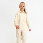 Комбинезон для девочки MINAKU: Casual collection KIDS, бежевый, рост 140 см - Фото 5