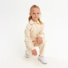 Комбинезон для девочки MINAKU: Casual collection KIDS, бежевый, рост 140 см - Фото 6