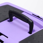 Переноска для животных с металлической дверью, 49×32×27, Фиолетовая - Фото 6