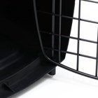 Переноска для животных с металлической дверью, 49×32×27, Фиолетовая - Фото 7