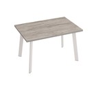 Раздвижной стол «Флекс», 1200/1550 × 800 × 740 мм, цвет белый муар / артвуд тёмный - Фото 1