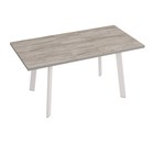 Раздвижной стол «Флекс», 1200/1550 × 800 × 740 мм, цвет белый муар / артвуд тёмный - Фото 2
