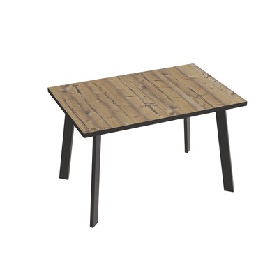 Раздвижной стол «Флекс», 1200/1550 × 800 × 740 мм, цвет ЛДСП пихта / металл чёрный муар