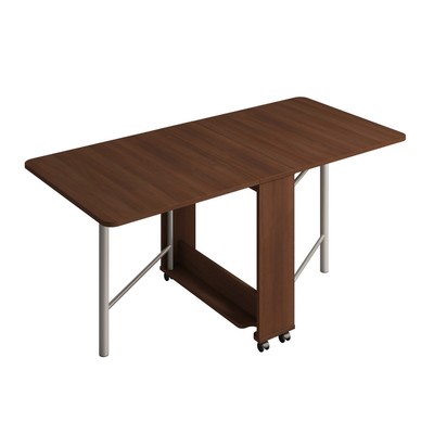 Стол-книжка с металлической ногой, 1630/934/238×800×750 мм, цвет орех мария луиза