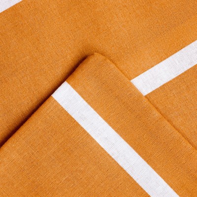 Постельное бельё евро «Этель» Mustard stripes, поплин
