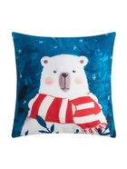 Подушка декоративная новогодняя «Этель. Мишка», 40×40 см, 100% п/э, велюр - Фото 3
