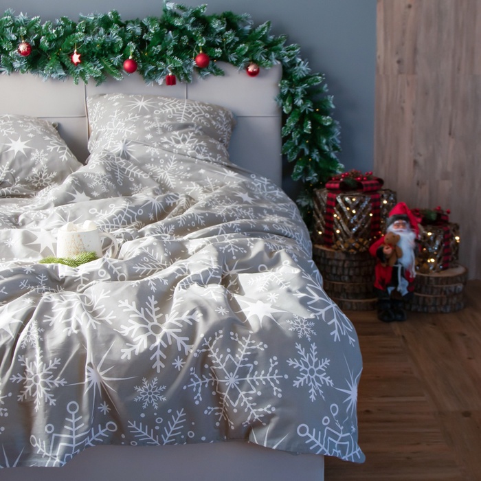Постельное бельё 2-спальное «Этель» Snowfall, бязь - Фото 1