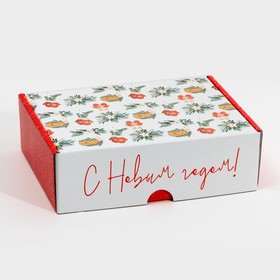 Коробка складная «Хюгге», 30,7 х 22 х 9,5 см, Новый год