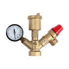 Группа безопасности AQUALINK, для котлов отопления, 1", 3 бар, компакт - фото 24636240