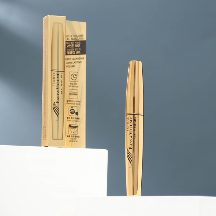 Тушь объемная DEOPROCE EASY & VOLUME REAL MASCARA, 8 мл - Фото 1